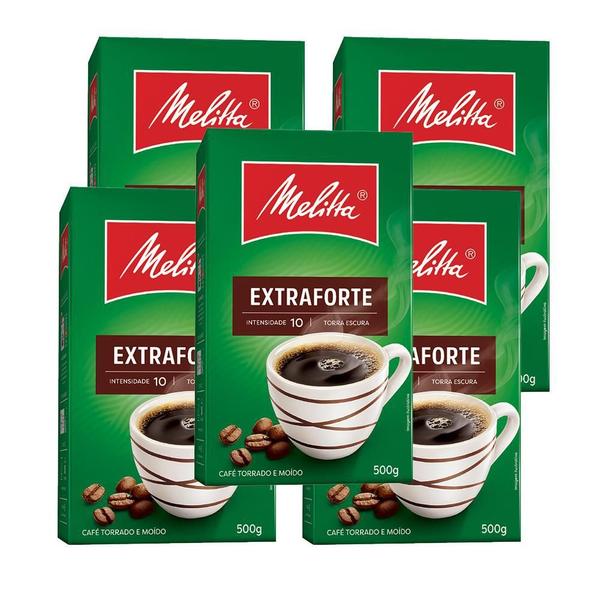 Imagem de Café Em Pó Extra Forte Melitta 500G Kit 5