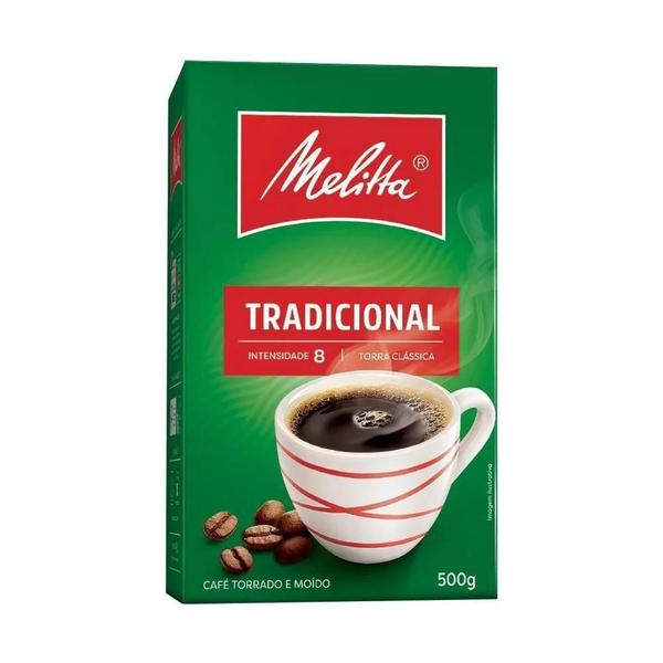 Imagem de Café Em Pó Tradicional Melitta 500G Kit 5