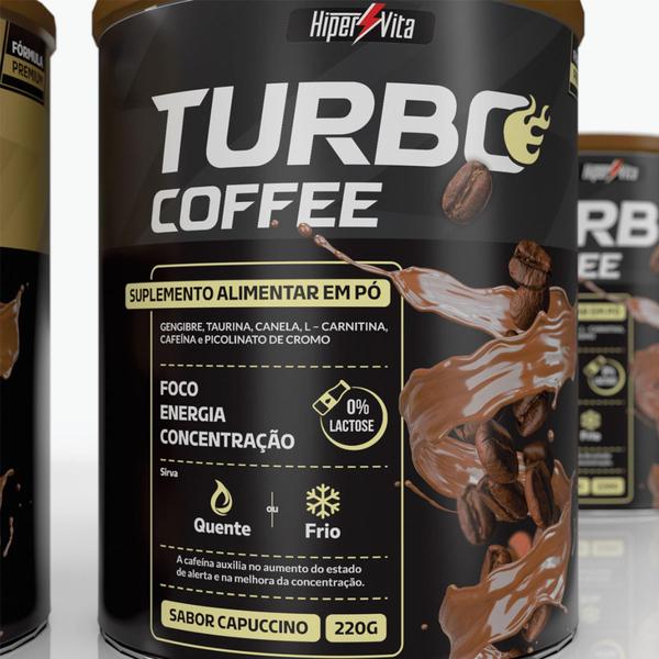 Imagem de Cafe Energetico Turbo Coffee 220g Hipervita