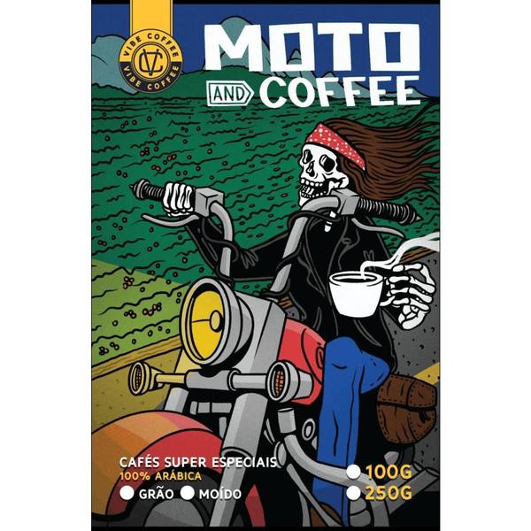 Imagem de Café Especial Moto and Coffee Moído  Mel, Chocolate ao Leite e Licor de Cassis - 250g