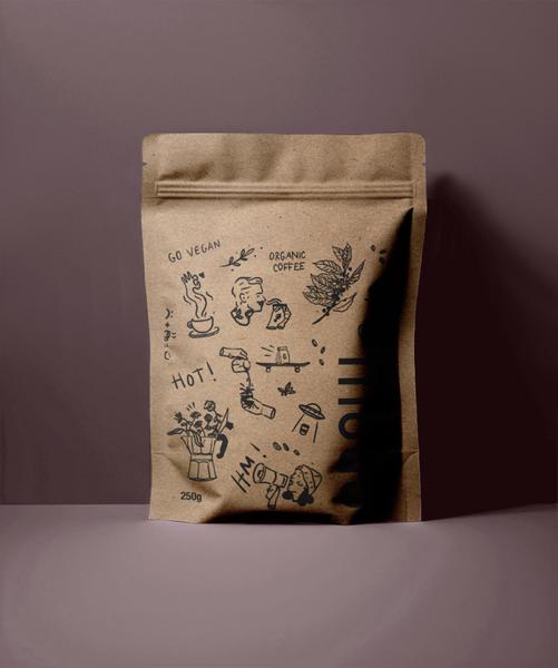 Café Especial Orgânico Torrado Em Grãos GROW Frutado 250g Imagem de Café Especial Orgânico Torrado Em Grãos GROW Frutado 250g