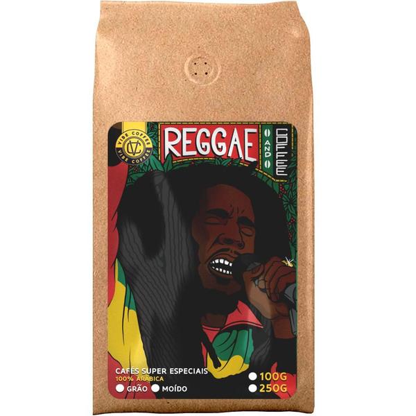 Imagem de Café Especial Reggae and Coffee em Grão  Melaço, Baunilha, Floral e Ervas Finas - 250g