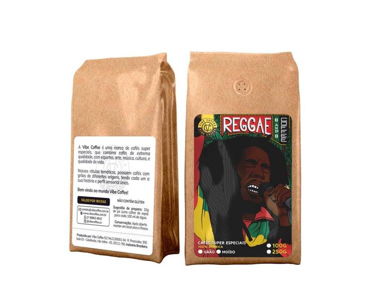 Imagem de Café Especial Reggae and Coffee Moído  Melaço, Baunilha, Floral e Ervas Finas - 250g