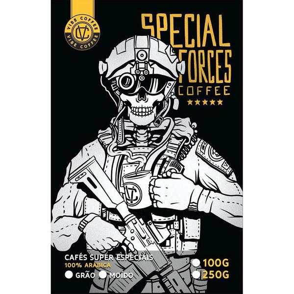 Imagem de Café Especial Special Forces and Coffee Moído  Chocolate Meio Amargo, Rapadura, Mix de Frutas de Castanhas e Frutas Secas - 250g