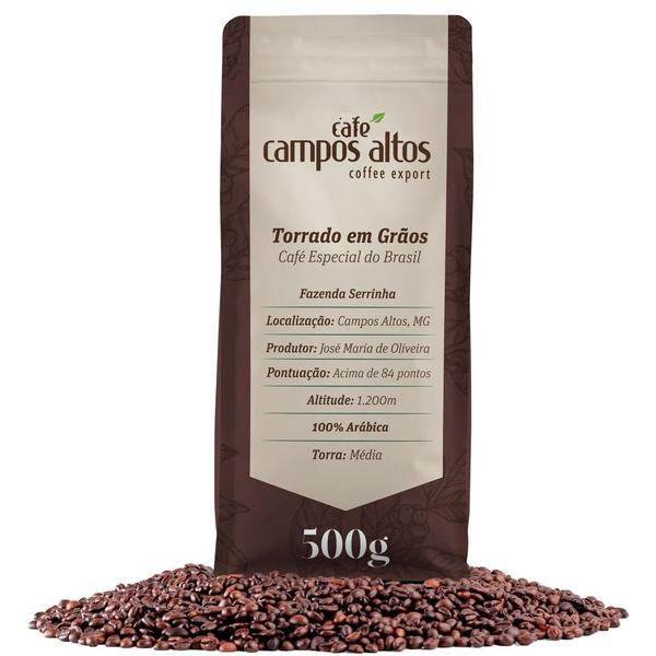 Imagem de Café Especial Torrado em Grãos 500g - Café Campos Altos