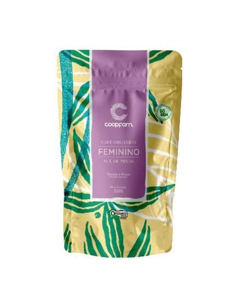 Café Feminino Orgânico Moído Coopfam 250G Imagem de Café Feminino Orgânico Moído Coopfam 250G