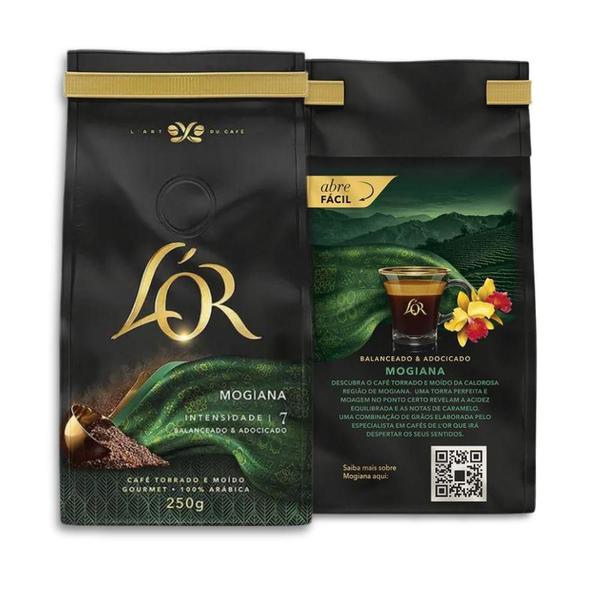 Imagem de Café Gourmet Lor Mogiana Torrado E Moído Kit 5 Pacotes 250G