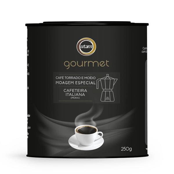 Imagem de Café Gourmet Torrado e Moído 250g - Cafeteira Italiana