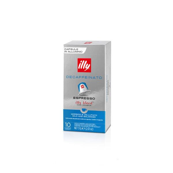 Café Illy Descafeinado em cápsulas 10 unidades Compatível Nespresso Imagem de Café Illy Descafeinado em cápsulas 10 unidades Compatível Nespresso