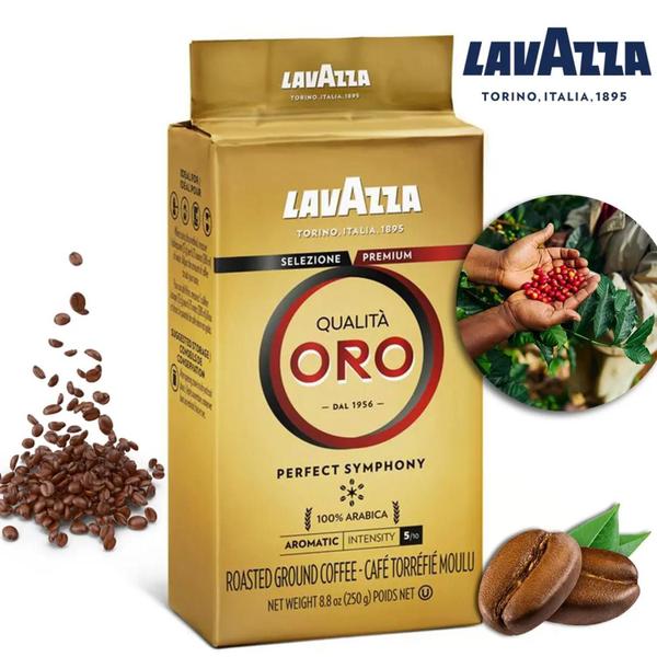 Imagem de Café Italiano LAVZA Qualitá Oro Moído 250g - Rico e Suave