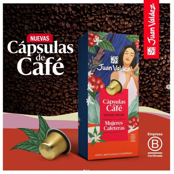 Café Juan Valdez Mujeres Cafeteras 44,8G (8 Cápsulas) Imagem de Café Juan Valdez Mujeres Cafeteras 44,8G (8 Cápsulas)