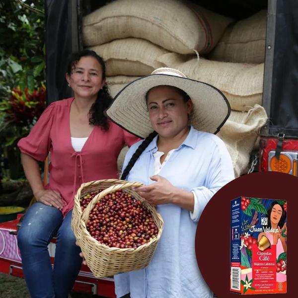 Café Juan Valdez Mujeres Cafeteras 44,8G (8 Cápsulas) Imagem de Café Juan Valdez Mujeres Cafeteras 44,8G (8 Cápsulas)
