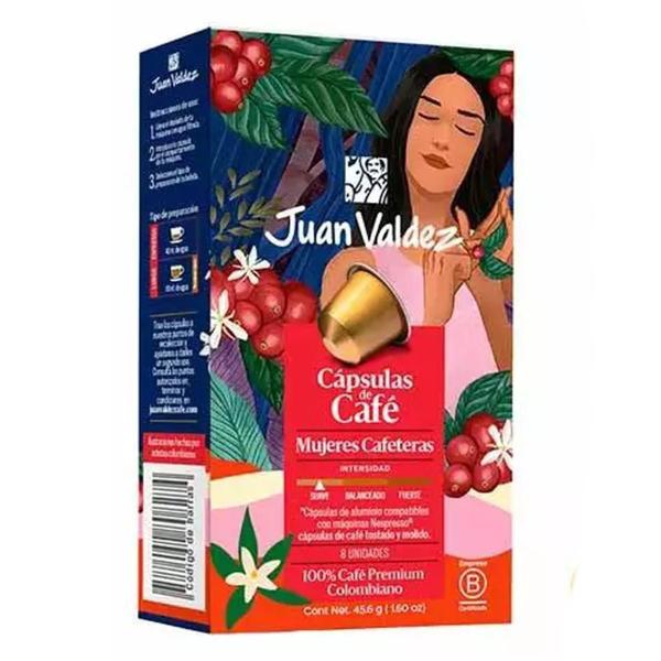 Café Juan Valdez Mujeres Cafeteras 44,8G (8 Cápsulas) Imagem de Café Juan Valdez Mujeres Cafeteras 44,8G (8 Cápsulas)
