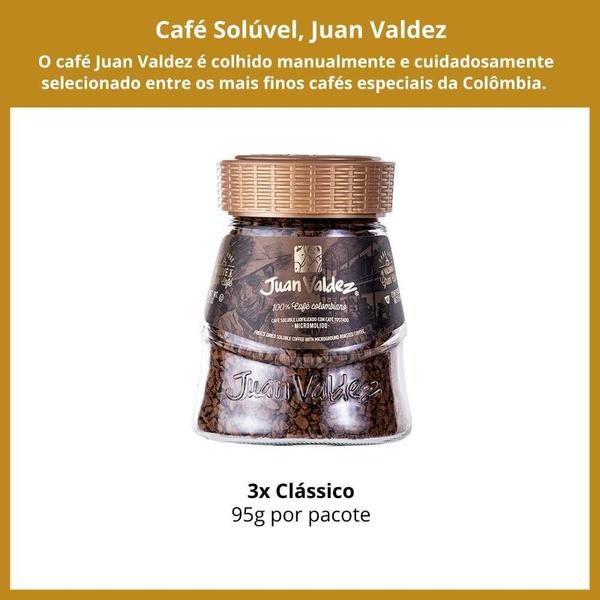 Imagem de Café Juan Valdez Solúvel Colombiano Clássico 3 Potes De 95G