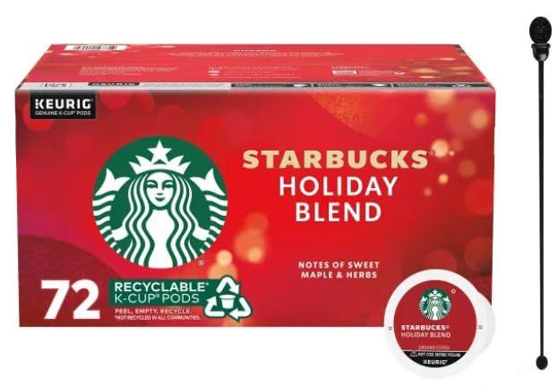 Imagem de Café K Cup em cápsulas Starbucks Holiday Blend 860 ml (72 unidades)