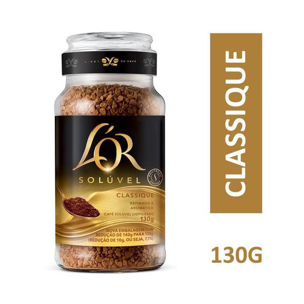 Café LOR Solúvel Classique Pote de Vidro 130g - Lór Imagem de Café LOR Solúvel Classique Pote de Vidro 130g
