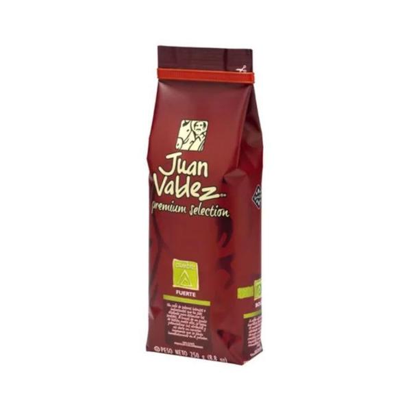 Café Moído Colombiano Juan Valdez Premium Fuorte 250g Imagem de Café Moído Colombiano Juan Valdez Premium Fuorte 250g