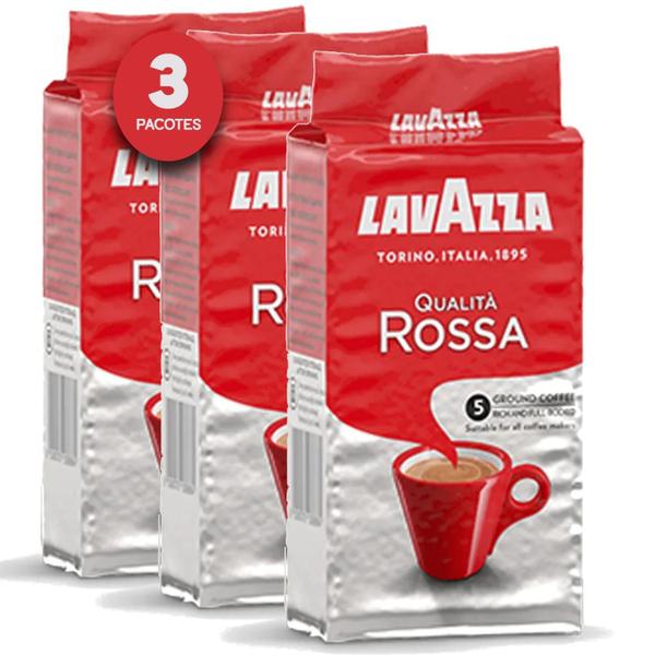 Imagem de Café Moído LAVZA Qualitá Rossa 250g - Rico e Encorpado