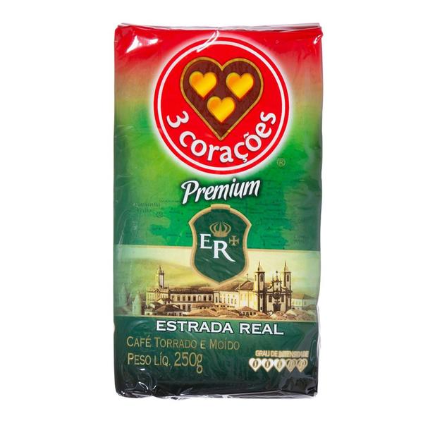 Imagem de Café Moído Premium Estrada Real à Vacuo 3Corações 250g