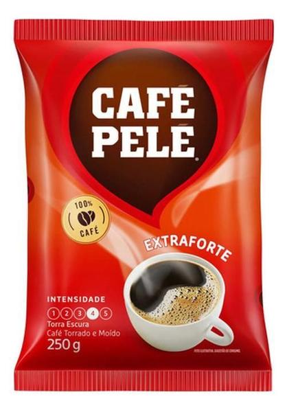 Café Pelé Extra Forte 250G Almofada Fardo Com 20Un, Imagem de Café Pelé Extra Forte 250G Almofada Fardo Com 20Un,
