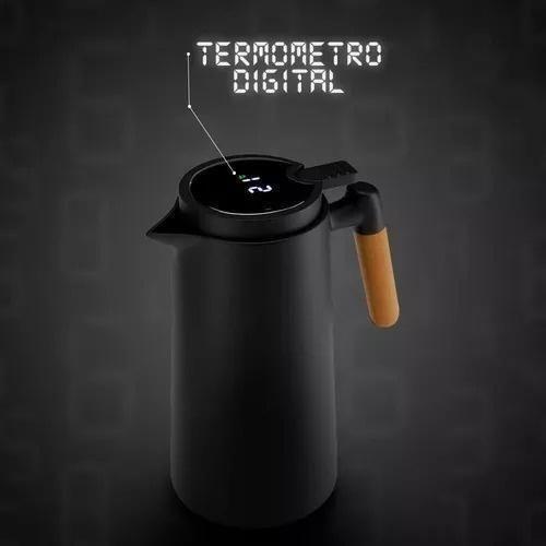 Imagem de Café Personalizado: Garrafa Térmica Termômetro Digital 1L