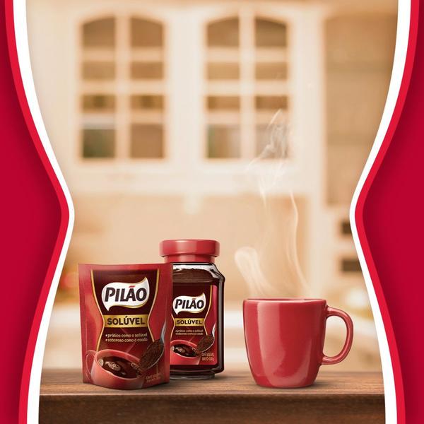 Café Pilão Solúvel Tradicional Kit 3 Sachês 40g Imagem de Café Pilão Solúvel Tradicional Kit 3 Sachês 40g