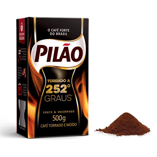 Imagem de Café Pilão Torrado e Moído 252 Graus Vácuo 500 gramas Kit 3