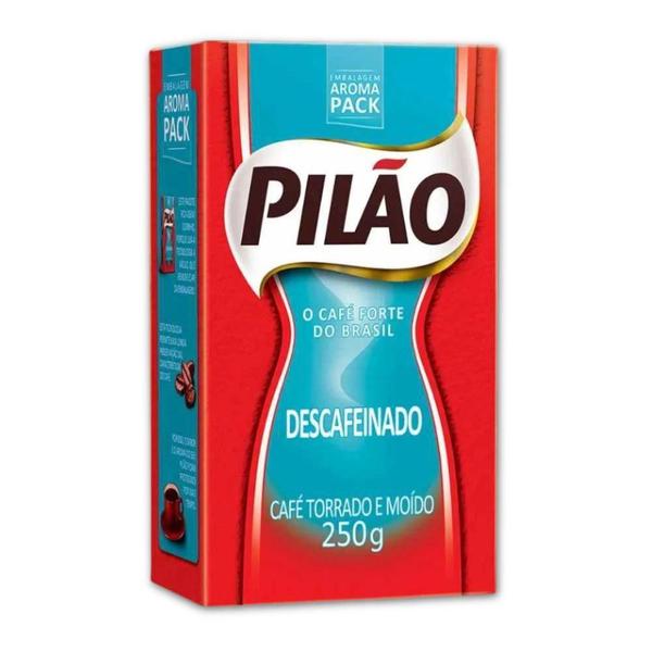 Imagem de Café Pilão Torrado E Moído Descafeinado 20 Pacotes De 250G