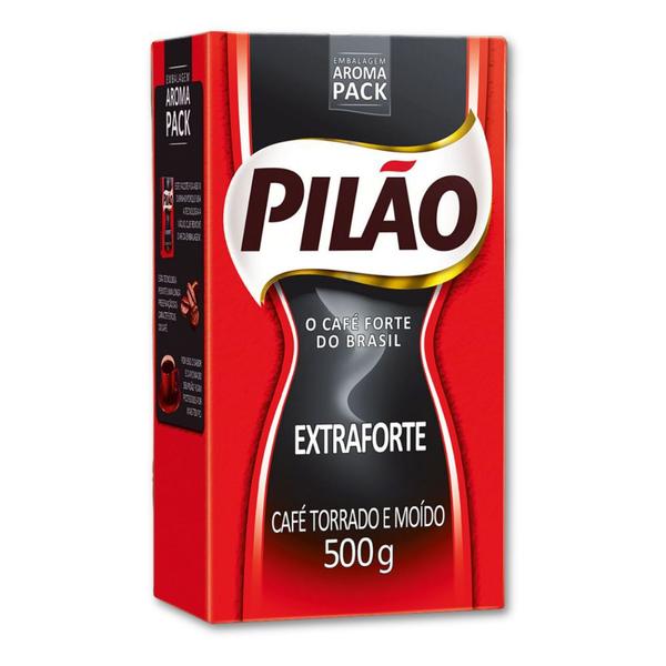 Imagem de Café Pilão Torrado e Moído Extra Forte 10 Pacotes de 500g