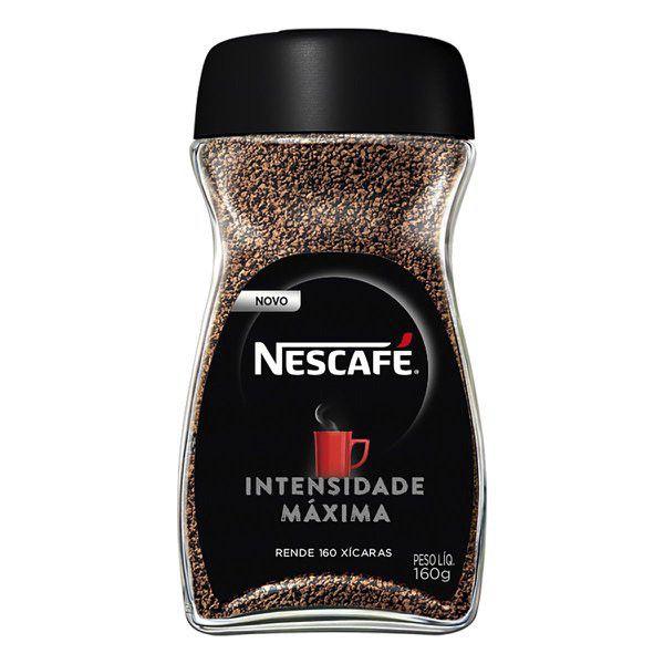 Café solúvel granulado intensidade máxima NESCAFE 160g - Nescafé Imagem de Café solúvel granulado intensidade máxima NESCAFE 160g