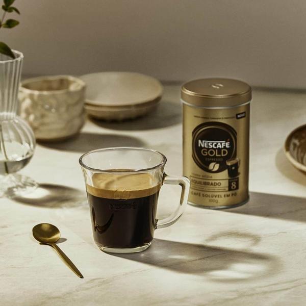 Imagem de Café Solúvel Nescafé Gold  Equilibrado Kit 3 Latas 100g