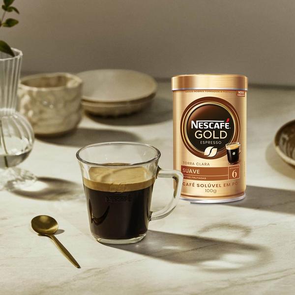 Imagem de Café Solúvel Nescafé Gold Espresso Suave 12 Latas 100g