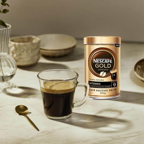 Imagem de Café Solúvel Nescafé Gold Intenso Kit 3 Latas de 100g