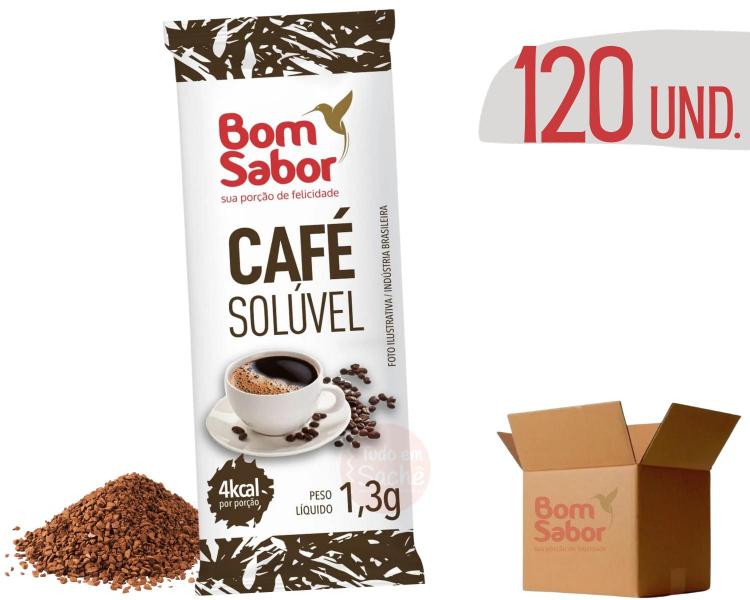 Café Solúvel Sachê Stick Bom Sabor 1,3g - 120 UNIDADES Imagem de Café Solúvel Sachê Stick Bom Sabor 1,3g - 120 UNIDADES