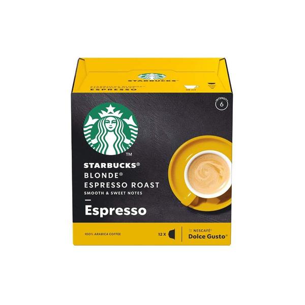 Café Starbucks Blonde Blend Espresso em cápsulas 12 unidades Dolce Gusto Imagem de Café Starbucks Blonde Blend Espresso em cápsulas 12 unidades Dolce Gusto