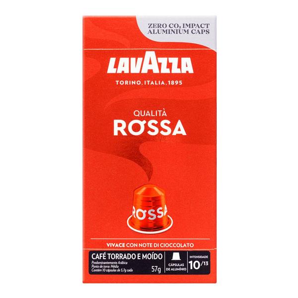 Imagem de Café Torrado e Moído Qualità Rossa em Cápsulas Lavazza 57g