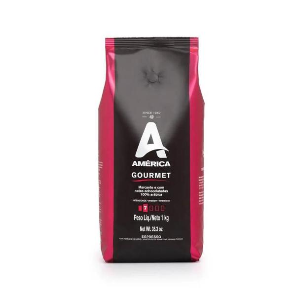 CAFÉ TORRADO EM GRÃO AMÉRICA GOURMET 1kg Imagem de CAFÉ TORRADO EM GRÃO AMÉRICA GOURMET 1kg