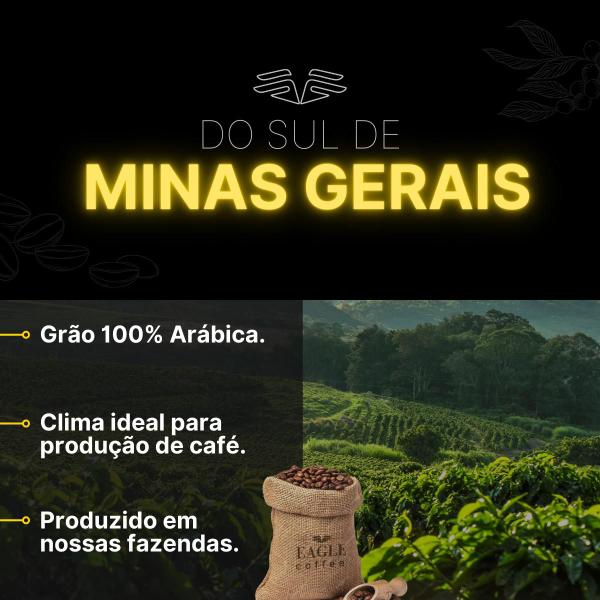 Imagem de Café Torrado Moído Gourmet 100% Arábica 250g Sul De Minas
