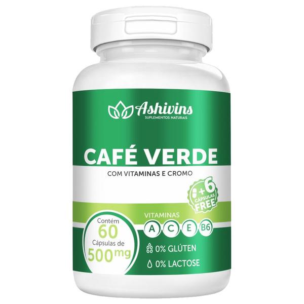 Imagem de Café Verde - Ashivins - 60 caps - 500 mg