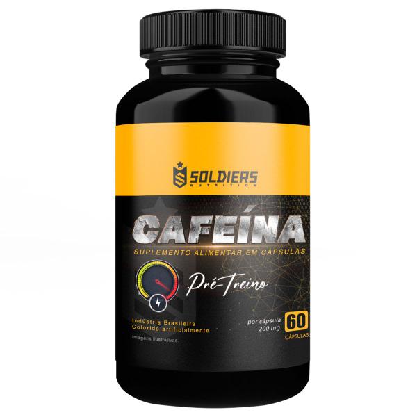 Imagem de Cafeína 60 Caps - 200mg - Soldiers Nutrition