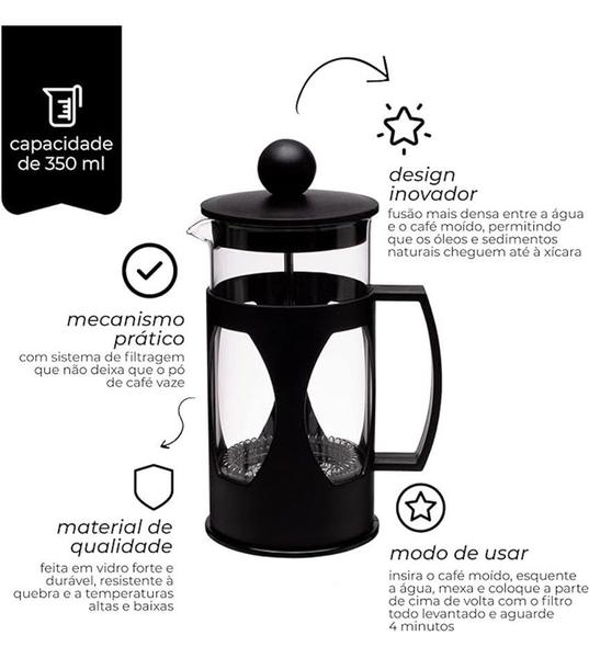 Imagem de Cafeteira 350ml Prensa Francesa