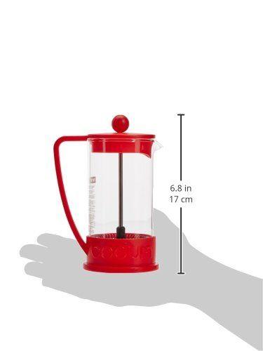 Imagem de Cafeteira Bodum Brazil French Press 350mL Vermelha