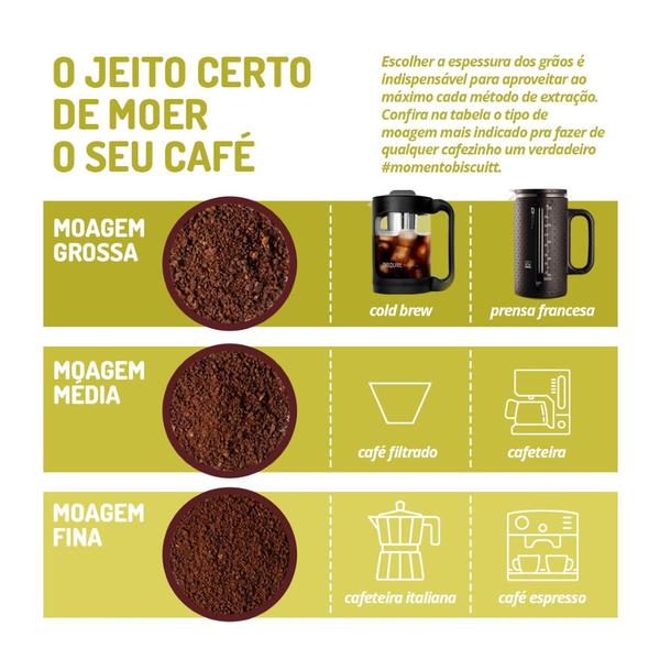 Imagem de Cafeteira Cold Brew Infusor Café Chá Gelado Quente Biscuitt 1,5L Barista Collection