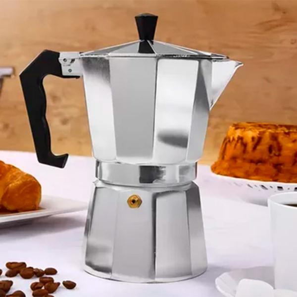 Imagem de Cafeteira De Fogão Italiana Moka Em Aluminio Soprano  