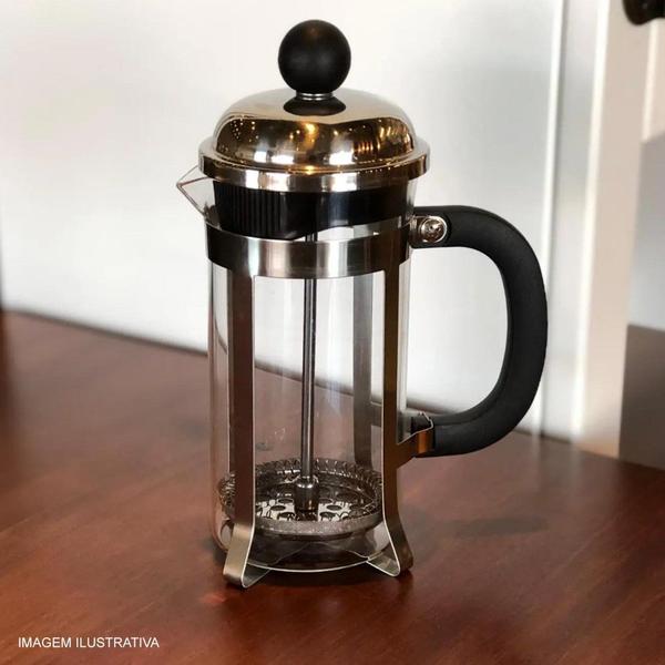 Imagem de Cafeteira de Prensa Francesa Mimo Style 350ml Inox em Vidro Borossilicato