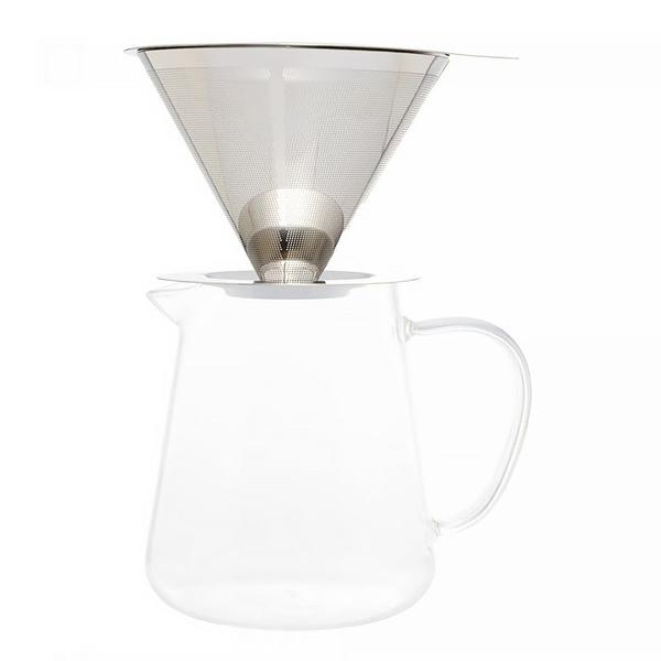 Imagem de Cafeteira de Vidro Borossilicato com Filtro em Inox 750ml 29426 - Wolff