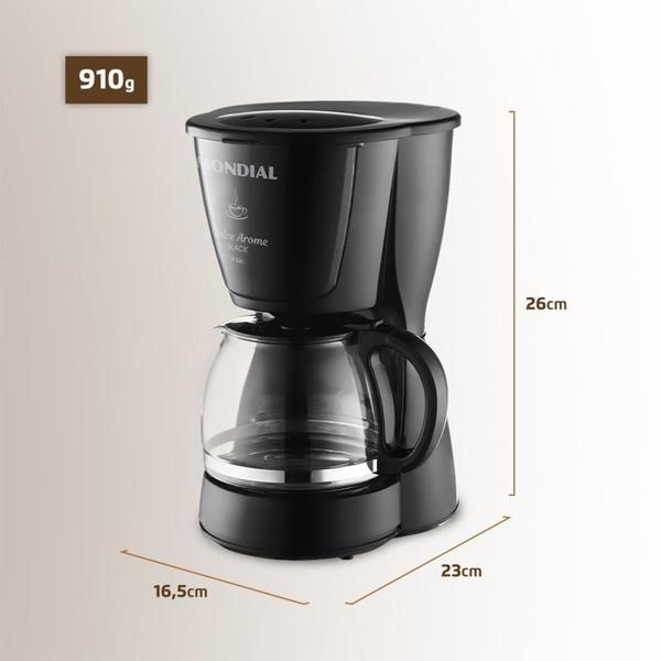 Imagem de Cafeteira Elétrica Dolce Arome 220V Preta - 18 Xícaras