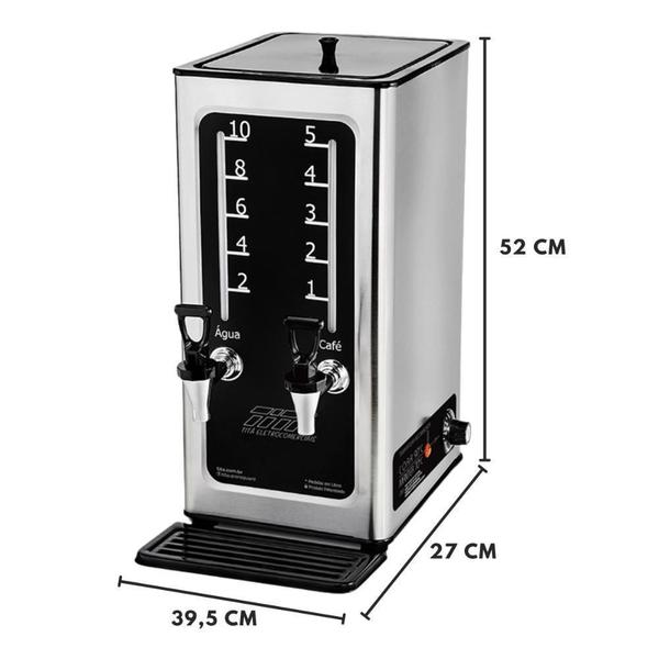 Imagem de Cafeteira Elétrica Industrial Coffee 1300W 5 Litro Inox 220V