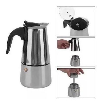 Imagem de Cafeteira Em Aço Inox 300 Ml 6 Xícaras Tipo Italiana