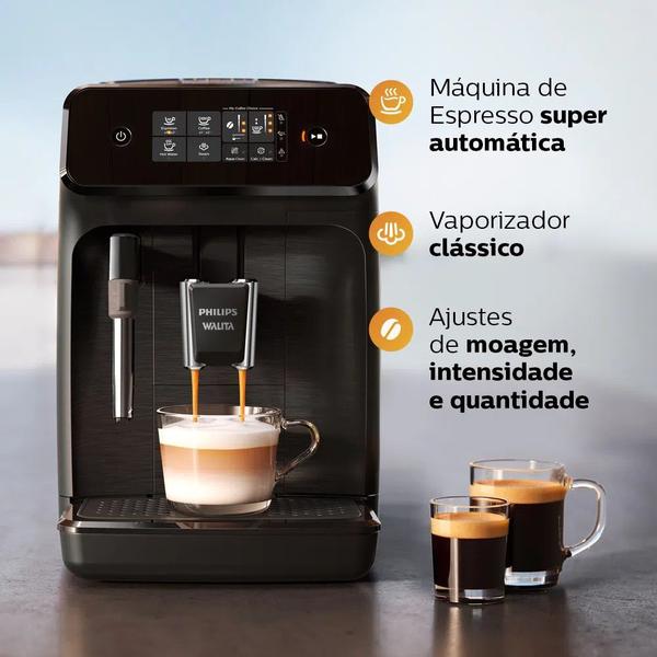 Imagem de Cafeteira Espresso Automática Série 1200 Preta Philips Walita 127V